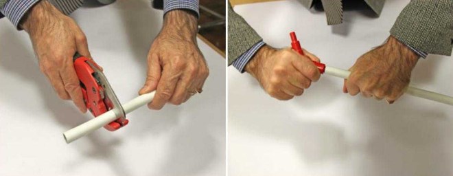 Подготовка трубы для монтажа фитинга выполняется инструментами, приобрести которые можно за небольшие деньги