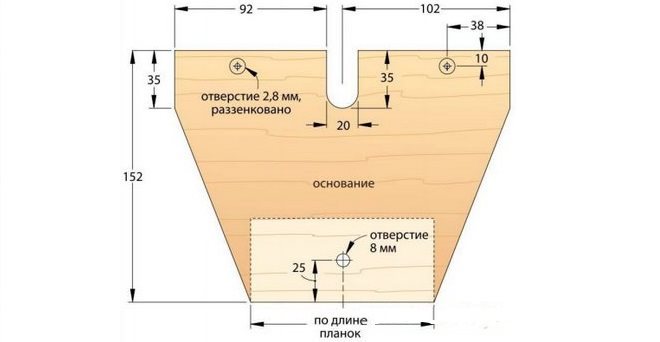 Чертеж основания
