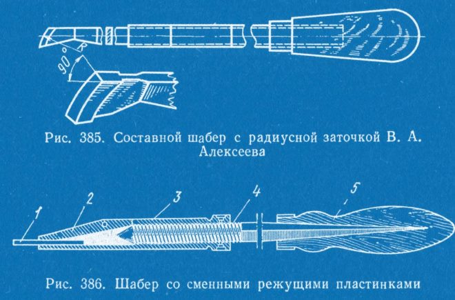 Устройство составного шабера